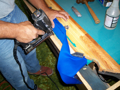 replacing the felt on your pool table rails