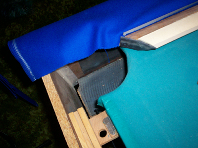 refelting your pool table's cushions