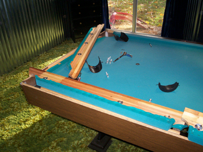 Step 1 - Removing Pool Table Cushions