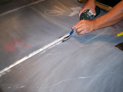 Leveling Pool Table Slate at the joints